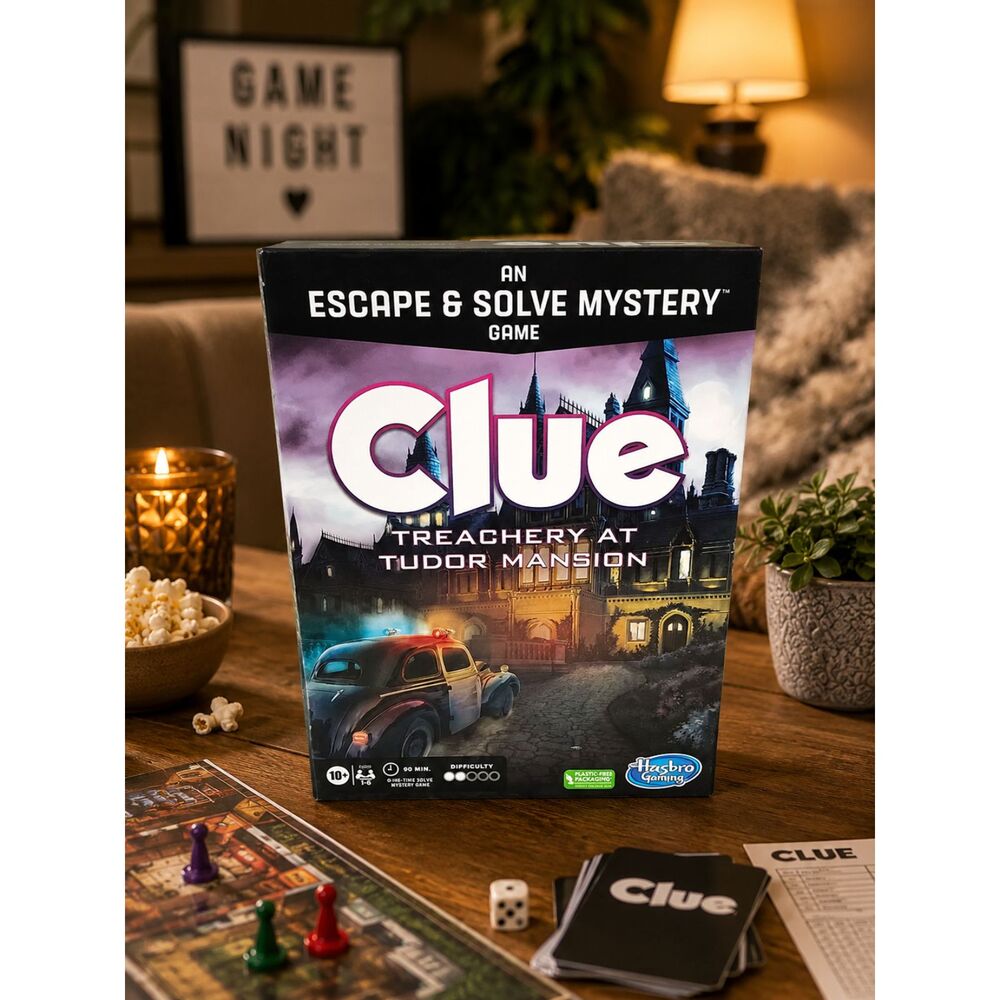 Clue Treachery at Tudor Mansion Escape & Solve Mystery Game Hasbro 2022